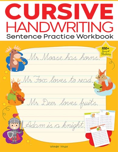 Cursive Handwriting - Sentence: Practice Workbook