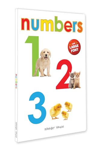 Numbers 1,2,3- Early Learning Board Book With Large Font : Big Board Books Series