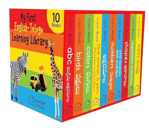 My First English-Telugu Learning Library : Boxset of 10 English Telugu Board Books