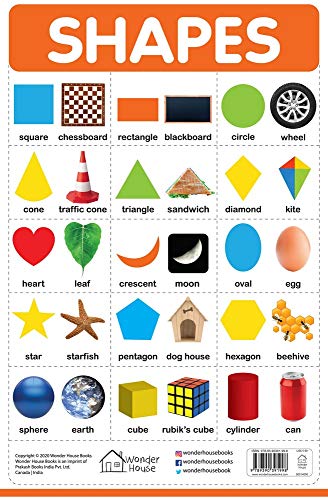 Shapes - My First Early Learning Wall Chart: For Preschool, Kindergarten, Nursery And Homeschooling (19 Inches X 29 Inches)
